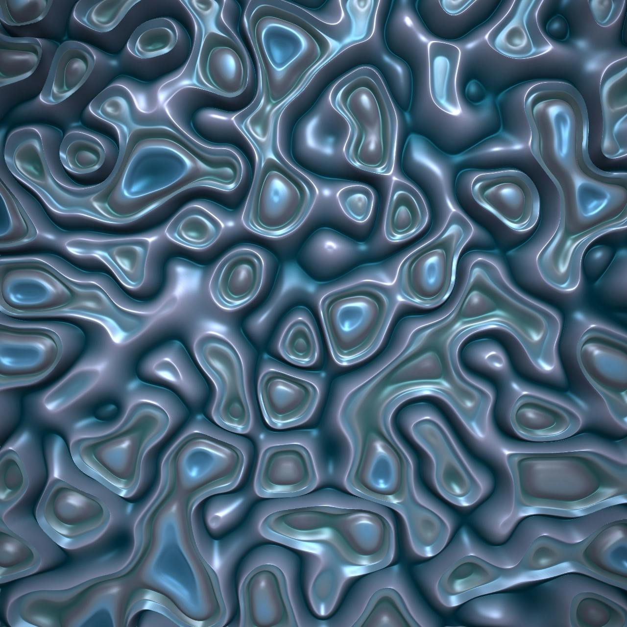 A noise-based shader that results in a glossy and icy surface.
